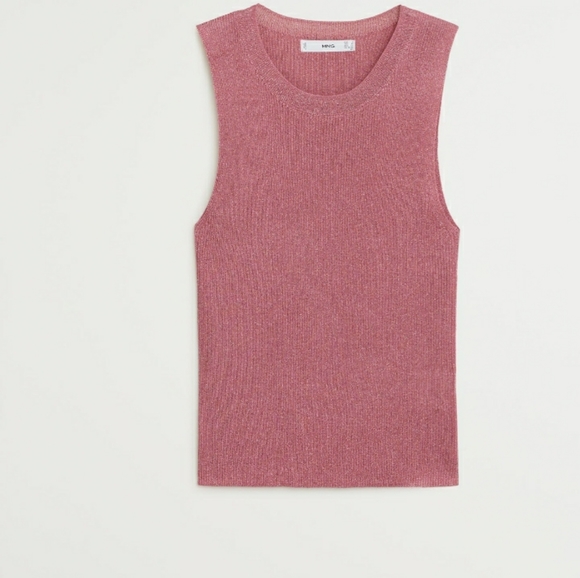 MNG by Mango Metallic thread Top - Picture 3 of 4